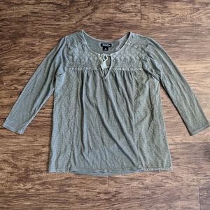 Lucky Brand Olive Green Top Women's Size Medium